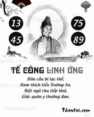 TẾ CÔNG LINH ỨNG 22/10/2023