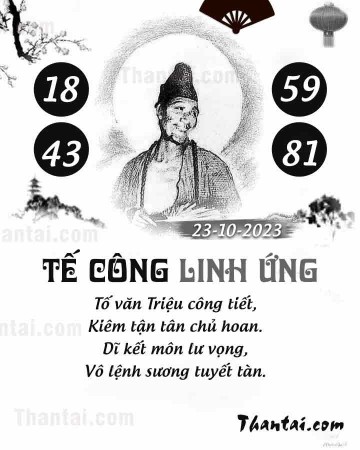 TẾ CÔNG LINH ỨNG 23/10/2023