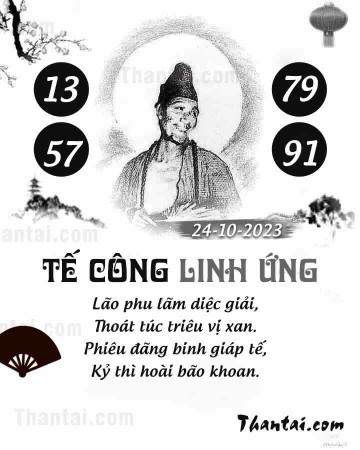 TẾ CÔNG LINH ỨNG 24/10/2023