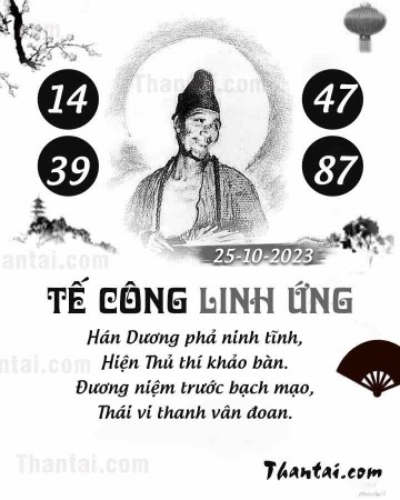 TẾ CÔNG LINH ỨNG 25/10/2023