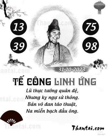 TẾ CÔNG LINH ỨNG 31/10/2023