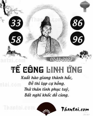 TẾ CÔNG LINH ỨNG 07/11/2023