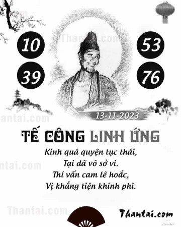 TẾ CÔNG LINH ỨNG 13/11/2023