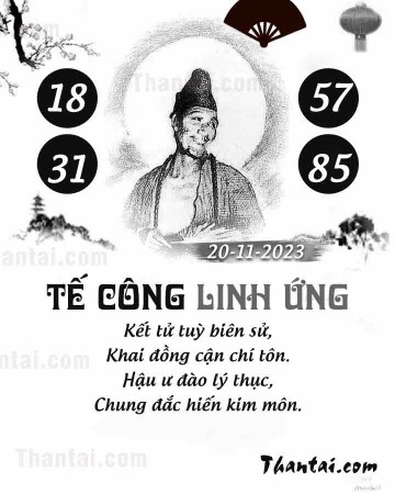 TẾ CÔNG LINH ỨNG 20/11/2023