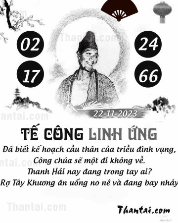 TẾ CÔNG LINH ỨNG 22/11/2023