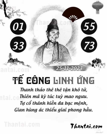 TẾ CÔNG LINH ỨNG 25/11/2023