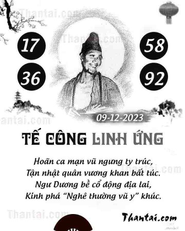 TẾ CÔNG LINH ỨNG 09/12/2023