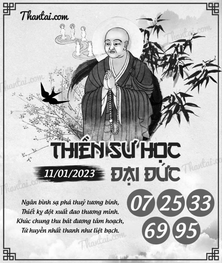 THIỀN SƯ HỌC ĐẠI ĐỨC 01/01/2023
