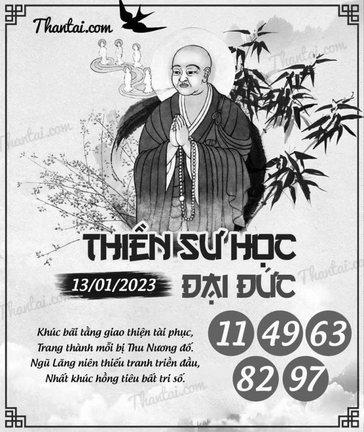 THIỀN SƯ HỌC ĐẠI ĐỨC 01/01/2023