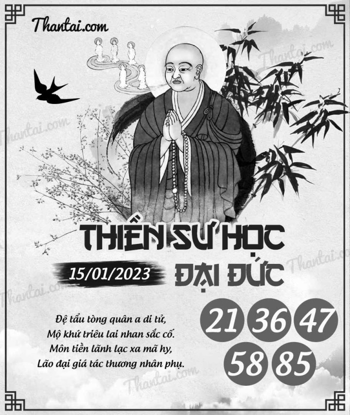 THIỀN SƯ HỌC ĐẠI ĐỨC 01/01/2023