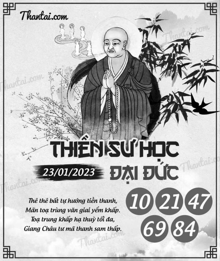 THIỀN SƯ HỌC ĐẠI ĐỨC 08/01/2023