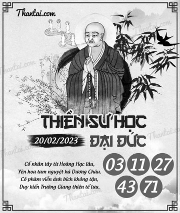 THIỀN SƯ HỌC ĐẠI ĐỨC 20/02/2023