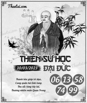 THIỀN SƯ HỌC ĐẠI ĐỨC 10/03/2023