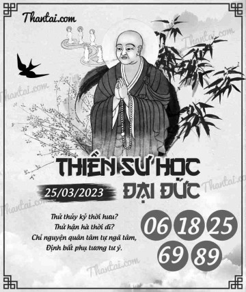 THIỀN SƯ HỌC ĐẠI ĐỨC 25/03/2023