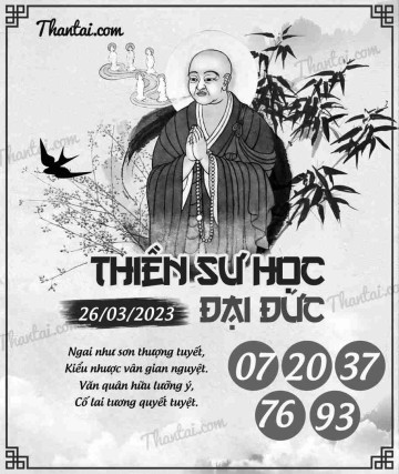 THIỀN SƯ HỌC ĐẠI ĐỨC 26/03/2023