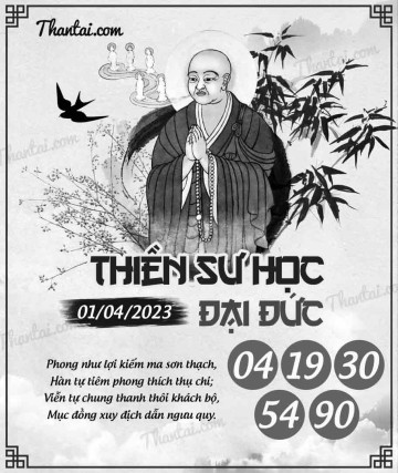 THIỀN SƯ HỌC ĐẠI ĐỨC 01/04/2023