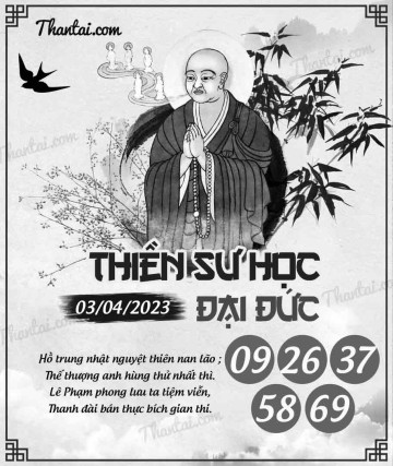 THIỀN SƯ HỌC ĐẠI ĐỨC 03/04/2023