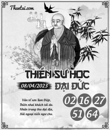 THIỀN SƯ HỌC ĐẠI ĐỨC 08/04/2023