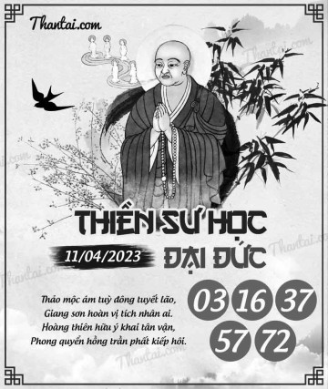 THIỀN SƯ HỌC ĐẠI ĐỨC 11/04/2023