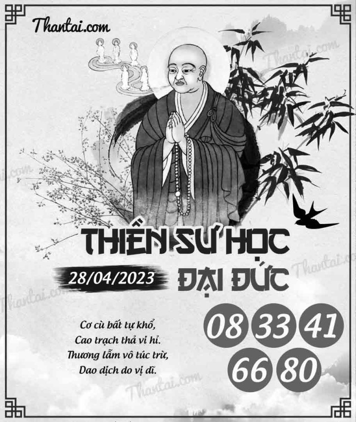 THIỀN SƯ HỌC ĐẠI ĐỨC 13/04/2023