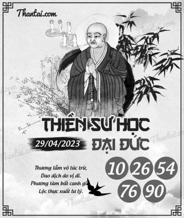 THIỀN SƯ HỌC ĐẠI ĐỨC 29/04/2023