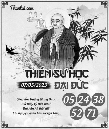 THIỀN SƯ HỌC ĐẠI ĐỨC 07/05/2023