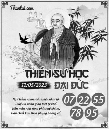 THIỀN SƯ HỌC ĐẠI ĐỨC 11/05/2023