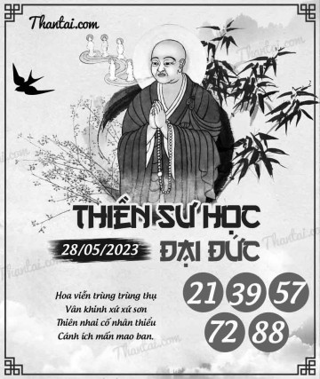 THIỀN SƯ HỌC ĐẠI ĐỨC 28/05/2023