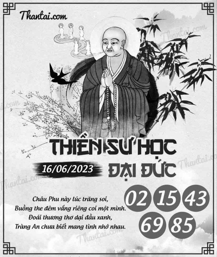 THIỀN SƯ HỌC ĐẠI ĐỨC 01/06/2023