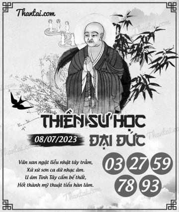 THIỀN SƯ HỌC ĐẠI ĐỨC 08/07/2023