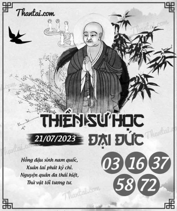 THIỀN SƯ HỌC ĐẠI ĐỨC 21/07/2023