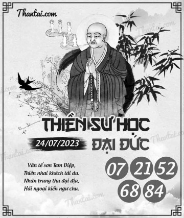 THIỀN SƯ HỌC ĐẠI ĐỨC 24/07/2023