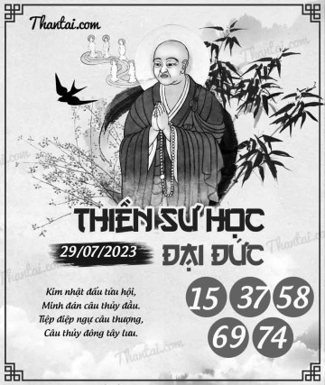 THIỀN SƯ HỌC ĐẠI ĐỨC 29/07/2023