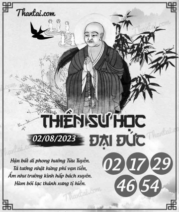 THIỀN SƯ HỌC ĐẠI ĐỨC 02/08/2023