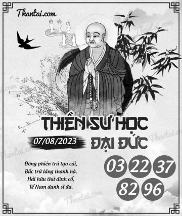 THIỀN SƯ HỌC ĐẠI ĐỨC 07/08/2023