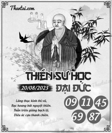 THIỀN SƯ HỌC ĐẠI ĐỨC 20/08/2023