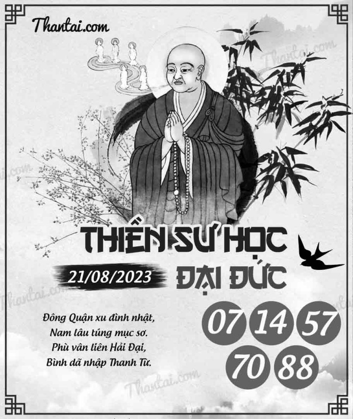 THIỀN SƯ HỌC ĐẠI ĐỨC 06/08/2023