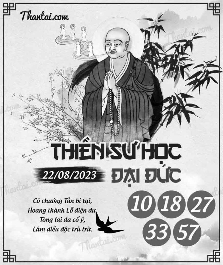 THIỀN SƯ HỌC ĐẠI ĐỨC 07/08/2023