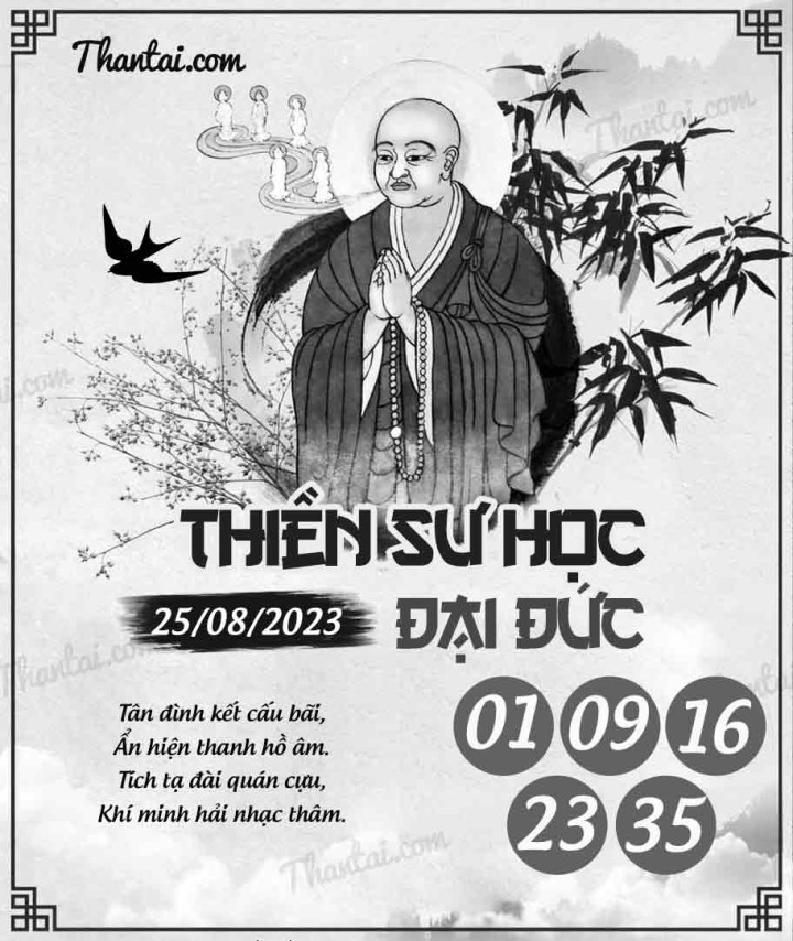 THIỀN SƯ HỌC ĐẠI ĐỨC 10/08/2023