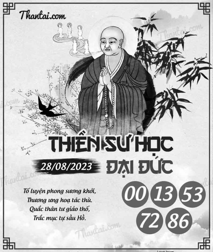 THIỀN SƯ HỌC ĐẠI ĐỨC 13/08/2023