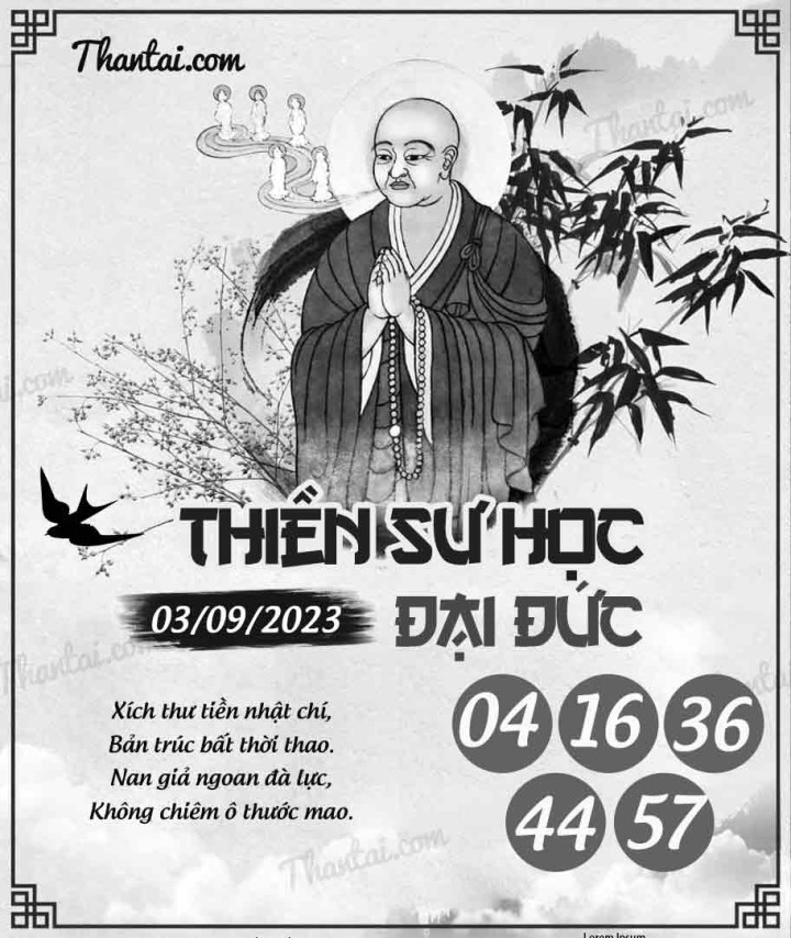 THIỀN SƯ HỌC ĐẠI ĐỨC 19/08/2023