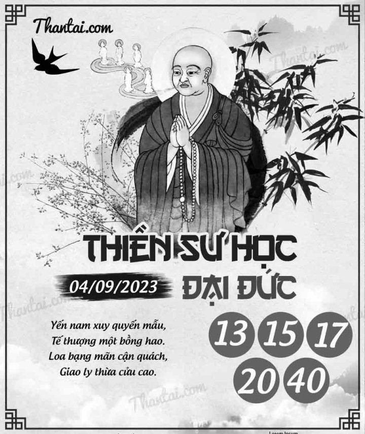 THIỀN SƯ HỌC ĐẠI ĐỨC 20/08/2023