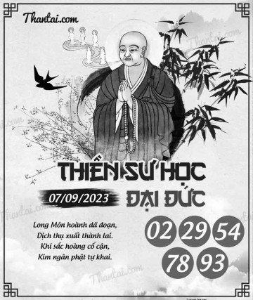 THIỀN SƯ HỌC ĐẠI ĐỨC 07/09/2023