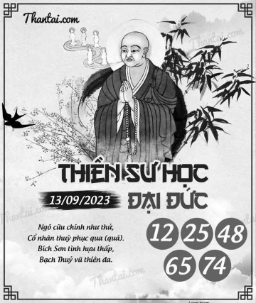 THIỀN SƯ HỌC ĐẠI ĐỨC 13/09/2023