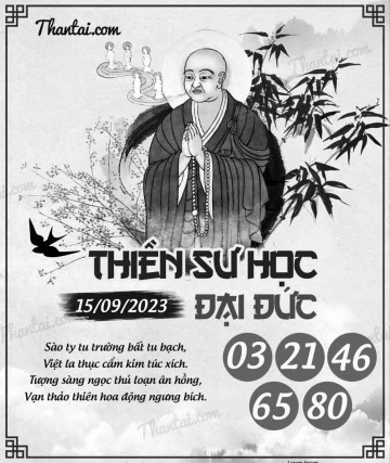 THIỀN SƯ HỌC ĐẠI ĐỨC 15/09/2023