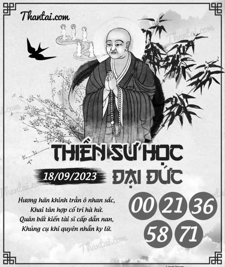 THIỀN SƯ HỌC ĐẠI ĐỨC 03/09/2023