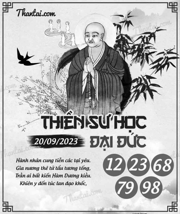 THIỀN SƯ HỌC ĐẠI ĐỨC 05/09/2023