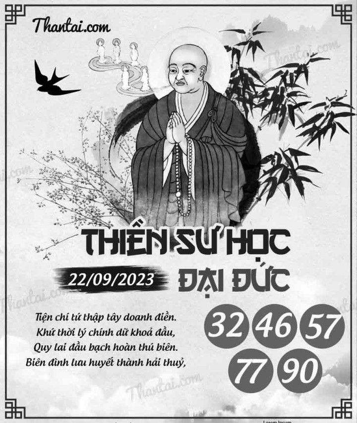 THIỀN SƯ HỌC ĐẠI ĐỨC 07/09/2023