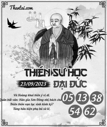 THIỀN SƯ HỌC ĐẠI ĐỨC 23/09/2023