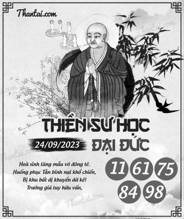 THIỀN SƯ HỌC ĐẠI ĐỨC 24/09/2023